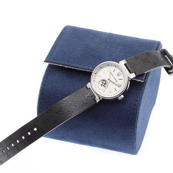 LOUIS VUITTON Tambour Moon Star Q8J10 Silver Dial Quartz Ladies Watch